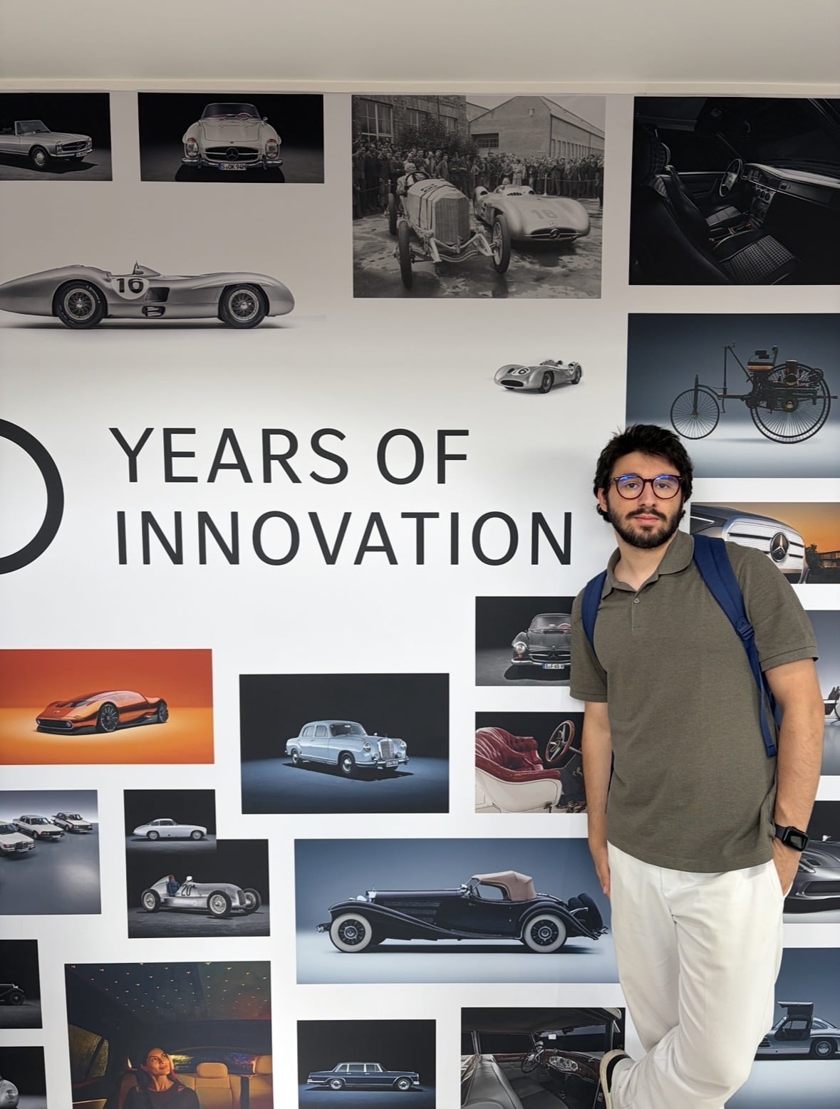 Ibrahim at an automotive innovation exhibition in 2026
